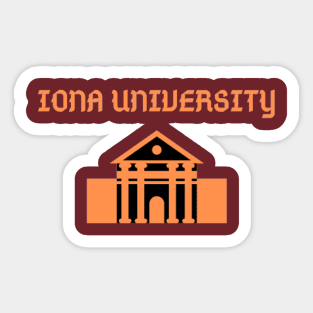 IONA UNIVERSITY Sticker